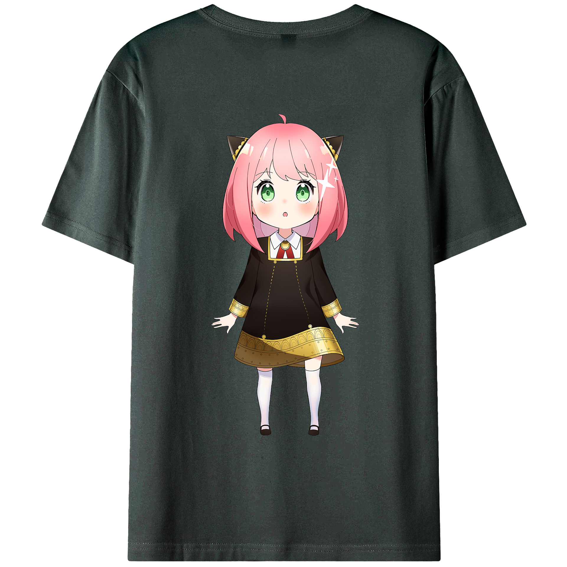 （画像用） SPY×FAMILY间谍家家酒 綿100％ メンズ半袖Tシャツ（バックプリント） 通気性